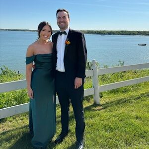 Emerald green bridesmaid dress